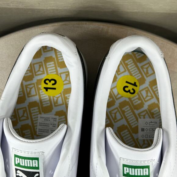 Puma Classic XXI Mens Sneakers Size 13 White Black Accent Low Top Court Low Top - Picture 13 of 15